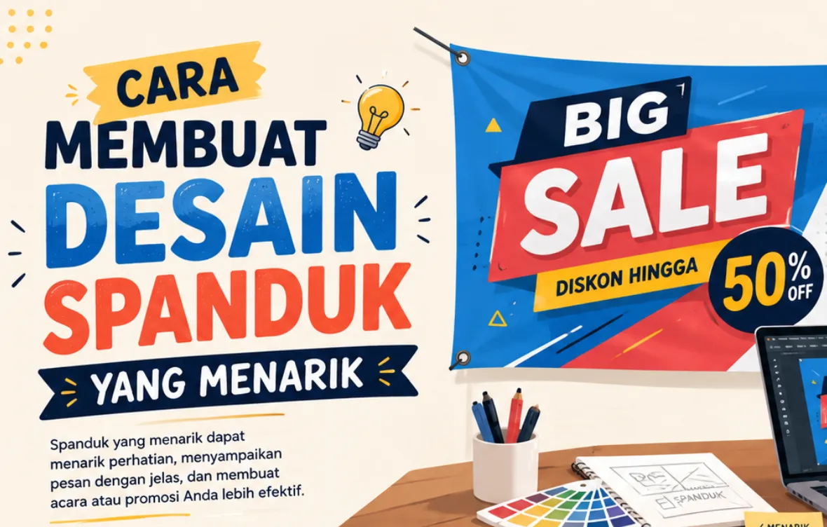 Cara membuat desain spanduk menarik